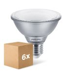 Mehrfachpackung 6x Philips Master Value LED Glühbirne Reflektor E27 PAR30 9.5W 760lm 25D - 930  | Höchste Farbwiedergabe - Dimmbar - Ersatz Für 75W