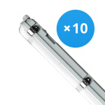Mehrfachpackung 10x LED Feuchtraumleuchte V3.0 35-65W 4550-9100lm - 830-865 CCT | 150cm - Durchgangsverdrahtung (5x2.5mm2)
