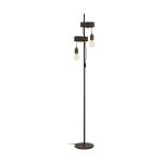 Eglo Lampadaires Salon Townshend 4 Échantillon Brun Noir | IP20 - Convient pour 2x E27 