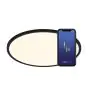 Nordlux Oja Smart 29 Plafonnier Métal Noir 15W 1600lm - 827-865 Accordable Blanc | 294mm - Wifi et Bleutooth Dimmable