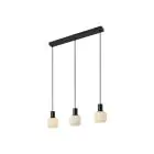 Nordlux Milford Mini 3-Rail Suspension Luminaire Verre Noir | Convient pour 3x E14
