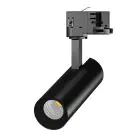 Spot LED Sur Rail 3 Phases  Eco Aluminium Noir 10W 840lm 36D - 830 Blanc Chaud