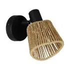 Eglo Applique Murale Keelby Échantillon Noir | IP20 - Convient pour 1x E14