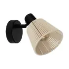 Eglo Applique Murale Seagard Échantillon Noir | IP20 - Convient pour 1x E14